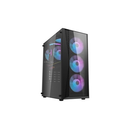Darkflash DK352 Plus arvutikorpus (must) + 4 RGB ventilaatorit