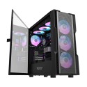 Darkflash DK431 Mesh arvutikorpus (must) + 4 ARGB ventilaatorit
