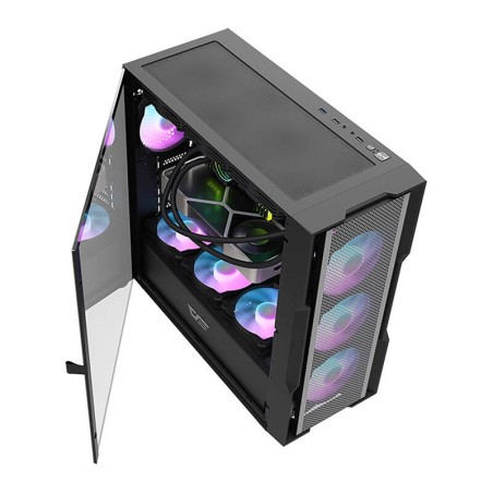 Darkflash DK431 Mesh arvutikorpus (must) + 4 ARGB ventilaatorit