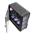 Darkflash DK431 Mesh arvutikorpus (must) + 4 ARGB ventilaatorit