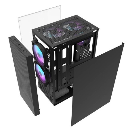 Darkflash A290 arvuti korpus (must) + 3 ventilaatorit