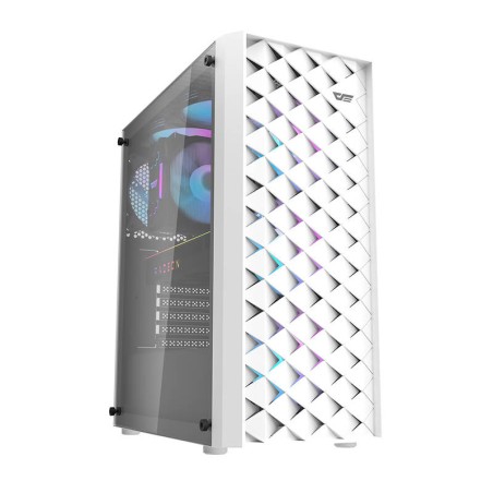 Darkflash DK351 arvuti korpus (valge) + 4 RGB ventilaatorit