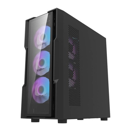 Darkflash DK431 Klaasist arvutikorpus (must) + 4 RGB ventilaatorit