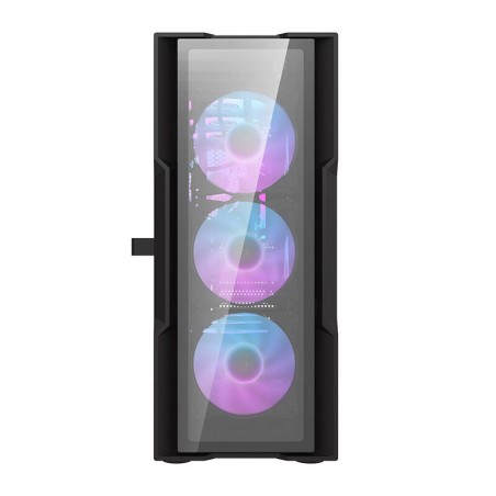 Darkflash DK431 Klaasist arvutikorpus (must) + 4 RGB ventilaatorit