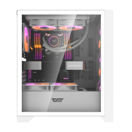 Darkflash DRX70 MESH arvutikorpus (valge) + 4 RGB ventilaatorit