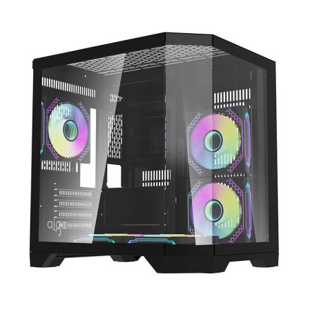 Darflash FT350 arvutikorpus + 5 aRGB ventilaatorit (must)