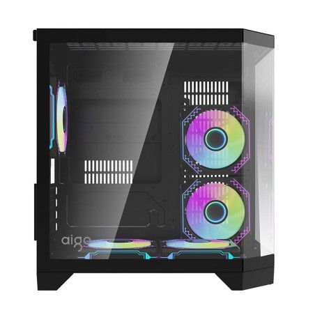 Darflash FT350 arvutikorpus + 5 aRGB ventilaatorit (must)