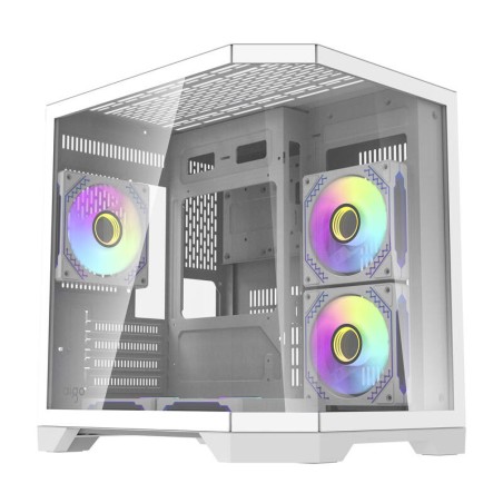 Darflash FT350 arvutikorpus + 5 aRGB ventilaatorit (valge)