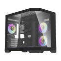 Darflash FT418 arvutikorpus + 6 aRGB ventilaatorit (must)