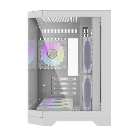 Darflash FT418 arvutikorpus + 6 aRGB ventilaatorit (valge)