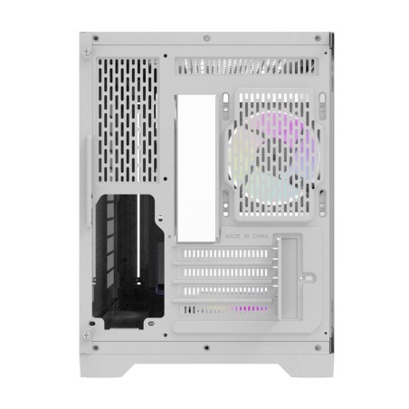 Darflash FT418 arvutikorpus + 6 aRGB ventilaatorit (valge)