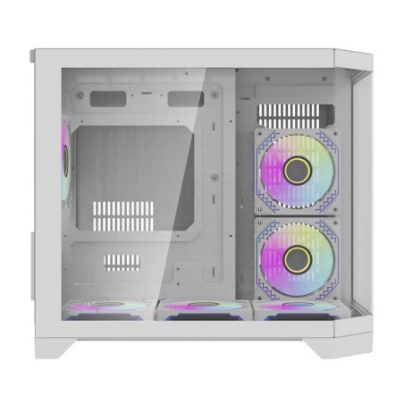 Darflash FT418 arvutikorpus + 6 aRGB ventilaatorit (valge)