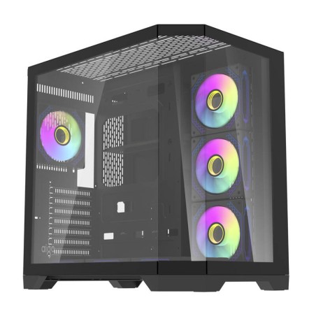 Darflash FT418 PRO arvutikorpus + 7 aRGB ventilaatorit (must)
