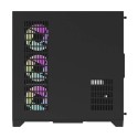 Darflash FT418 PRO arvutikorpus + 7 aRGB ventilaatorit (must)