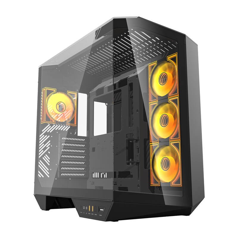 Darkflash DY470 arvuti korpus (must) + 4 ventilaatorit