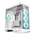 Darkflash DY470 arvuti korpus (valge) + 4 ventilaatorit