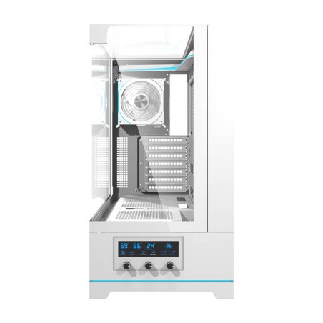 Darkflash DY450 ​​PRO arvuti korpus (valge) + 1 ventilaator