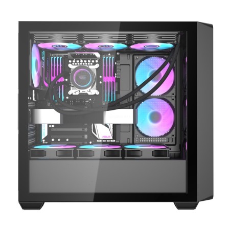 Darkflash DS900WD arvutikorpus (must) + 4 ventilaatorit