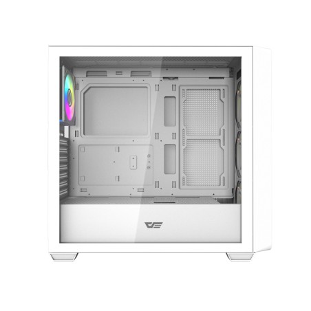 Darkflash DS900WD ATX arvutikorpus (valge) + 4 ventilaatorit