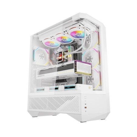 Darkflash DY460 arvutikorpus (valge) + 4 ARGB ventilaatorit