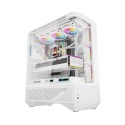 Darkflash DY460 arvutikorpus (valge) + 4 ARGB ventilaatorit