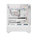 Darkflash DY460 arvutikorpus (valge) + 4 ARGB ventilaatorit