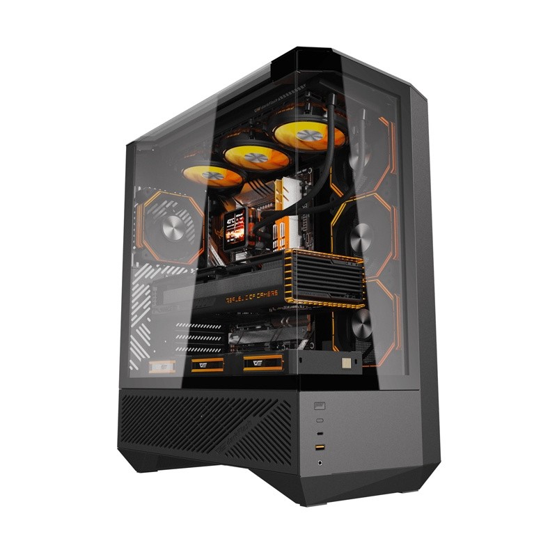 Darkflash DY460 arvuti korpus (must) + 4 ARGB ventilaatorit