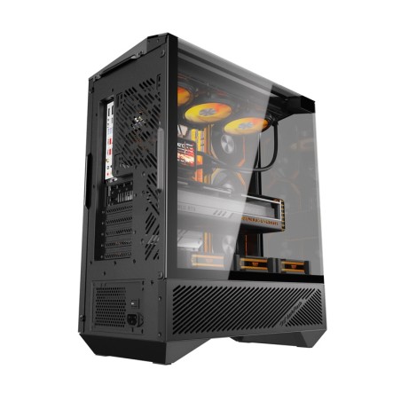 Darkflash DY460 arvuti korpus (must) + 4 ARGB ventilaatorit