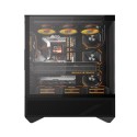 Darkflash DY460 arvuti korpus (must) + 4 ARGB ventilaatorit