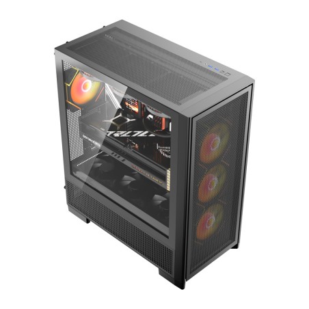 DarkFlash AIRNOVA arvuti korpus (must) + 3 ventilaatorit