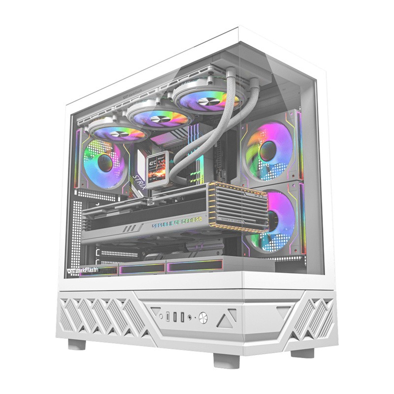 DarkFlash DS950 arvuti korpus (valge) + 6 ventilaatorit