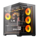 DarkFlash C280 arvutikorpus (must) + 7 ventilaatorit