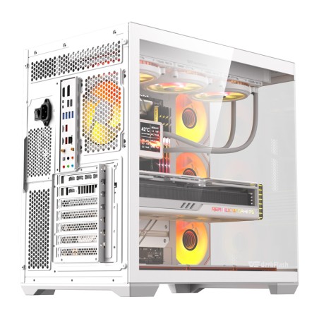 DarkFlash C280 arvuti korpus (valge) + 7 ventilaatorit