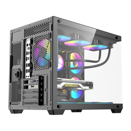 DarkFlash B275 PRO arvutikorpus (must) + 6 ventilaatorit