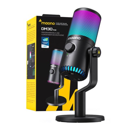 Mängumikrofon Maono DM30RGB (must)