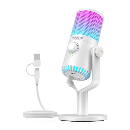 Mängumikrofon Maono DM30RGB (valge)