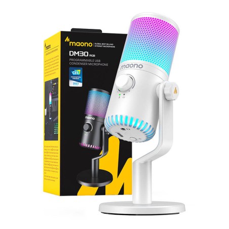Mängumikrofon Maono DM30RGB (valge)