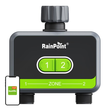 RainPoint 2-tsooniline niisutuskontroller koos rakendusega