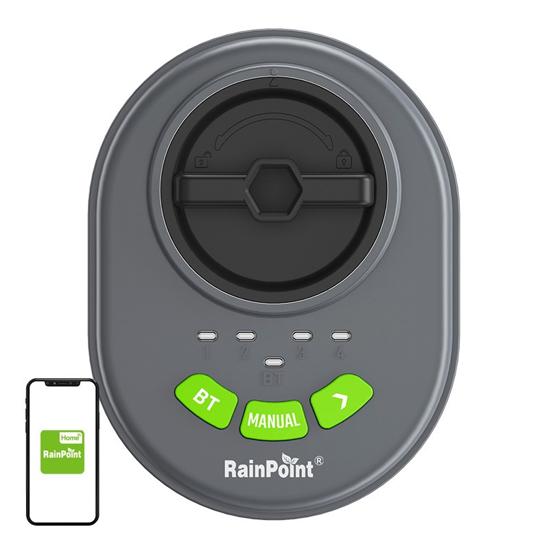 RainPointi 4-tsooniline sprinkleri kontroller rakendusega, Bluetooth