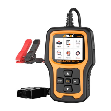 2in1 diagnostikaskanner OBD2 ja akutester Ancel AD410 PRO