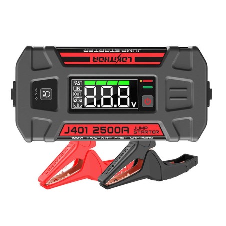 Lokithor J401 Jump Starter / Booster 2500A + Powerbank 20000mAh + taskulamp neli-ühes seade