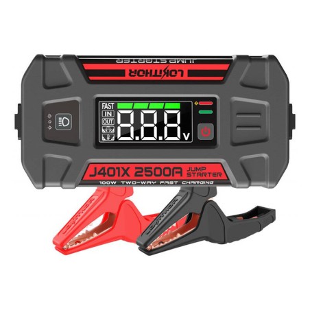 Lokithor J401X Jump Starter / Booster 2500A + Powerbank 20000mAh + Taskulamp 4-in-1 Seade, mis töötab -40 °C juures