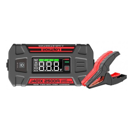 Lokithor J401X Jump Starter / Booster 2500A + Powerbank 20000mAh + Taskulamp 4-in-1 Seade, mis töötab -40 °C juures