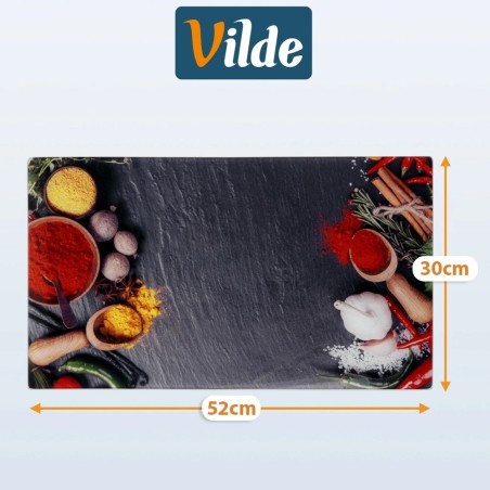 Lõikelauad ja klaasist pliidikatte maitseained 60x52 cm 2 tk.