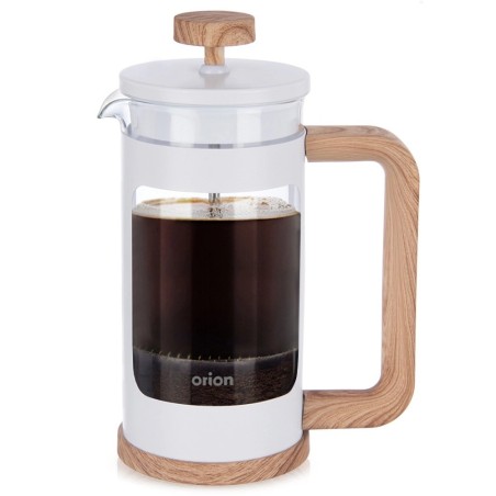 WHITELINE klaasist kolviga kohvi- ja teepruulija 400 ml