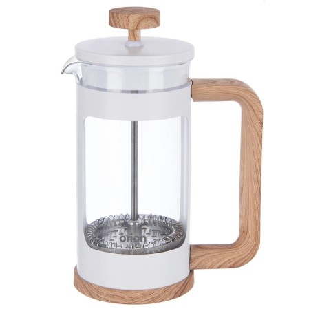 WHITELINE klaasist kolviga kohvi- ja teepruulija 400 ml