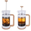 WHITELINE klaasist kolviga kohvi- ja teepruulija 400 ml