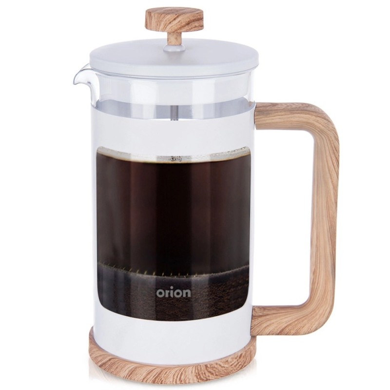 WHITELINE klaasist kolviga kohvi- ja teepruulija 650 ml