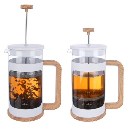 WHITELINE klaasist kolviga kohvi- ja teepruulija 650 ml