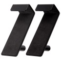 Metallist uksenagid must RADKA 3x5x8 cm 2 tk.